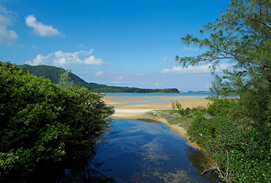The landscape of Fukidou River